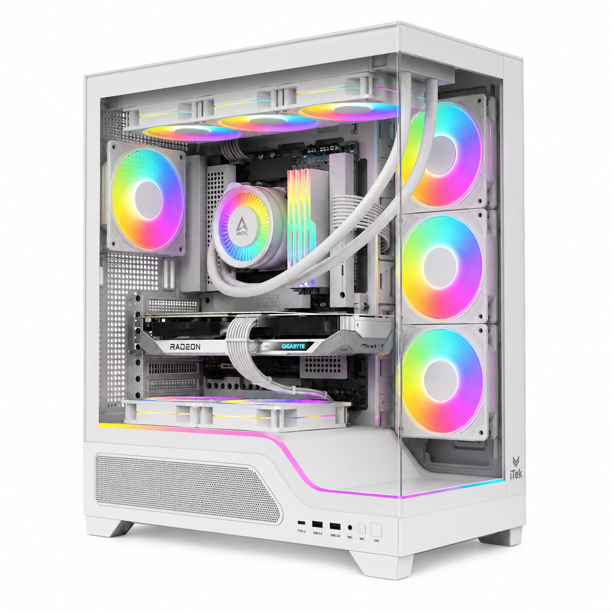 PC Gaming Ryzen 7 7800X3D, RX 9060 XT 16GB, RAM 16GB DDR5 6000MHz, SSD NVMe 1TB