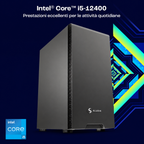 PC Fisso Intel Core i5-12400, UHD Graphics 730, RAM 16GB DDR4, SSD NVMe 1TB