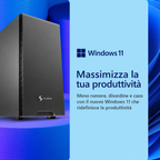 PC Fisso Intel Core i5-12400, UHD Graphics 730, RAM 16GB DDR4, SSD NVMe 1TB