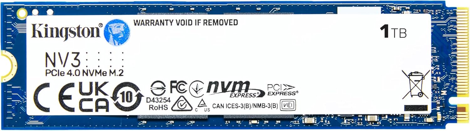 KINGSTON NV3 SSD 1TB M.2 NVMe