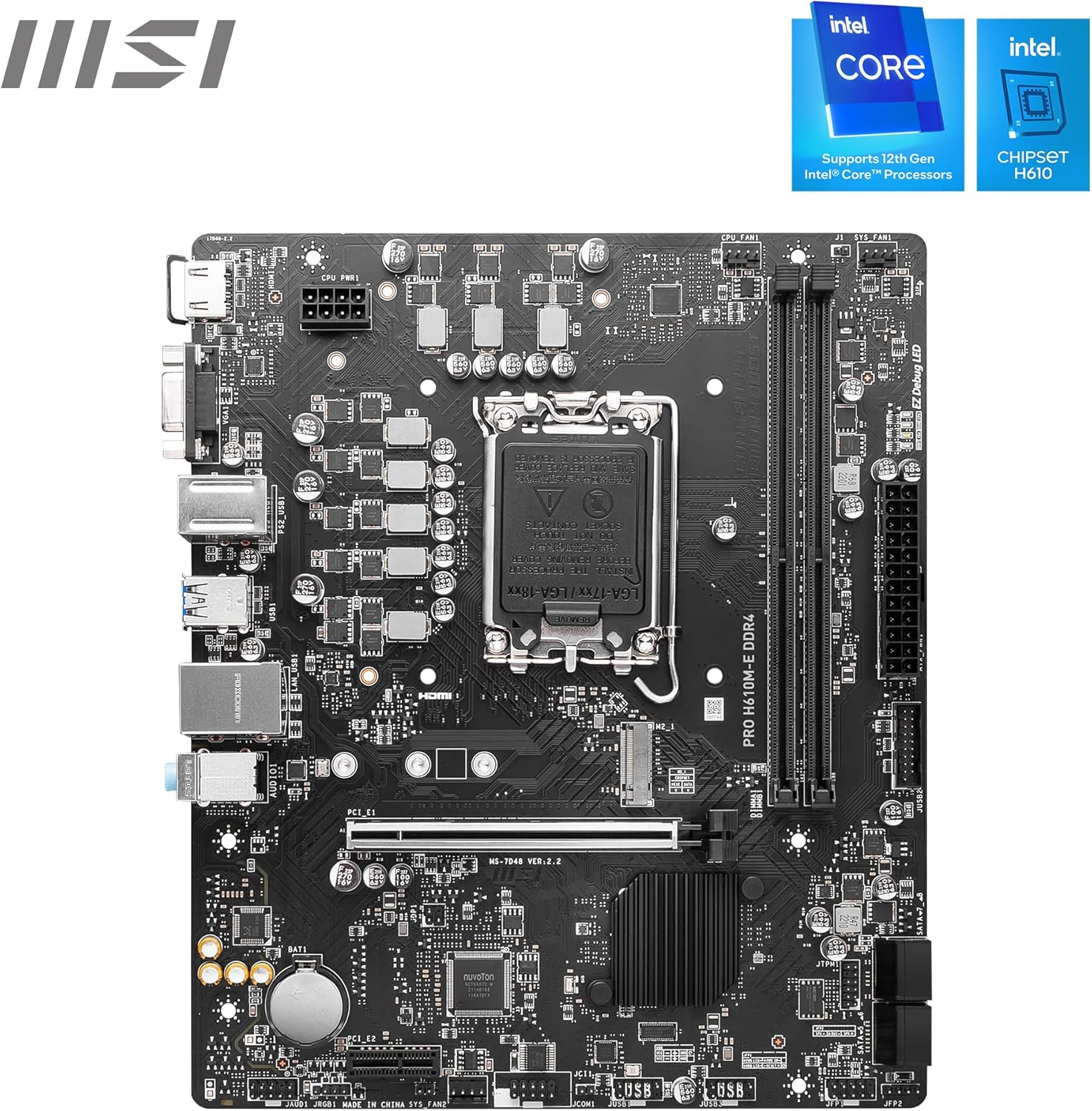 MSI PRO H610M-E